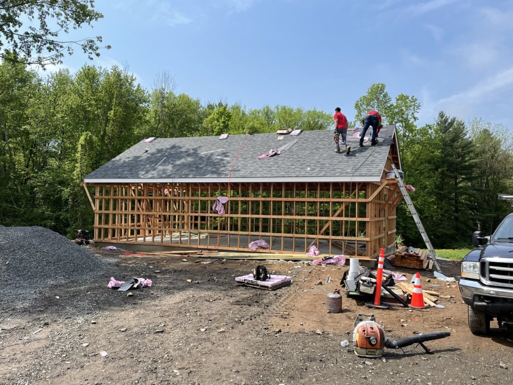 Pediment Construction CT roof-Install